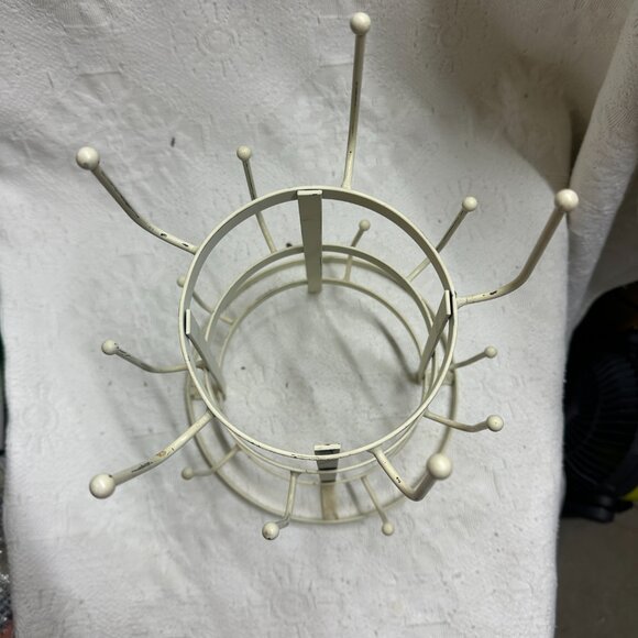 White Mug Tree Mug Holder 14" tall 9" wide - Picture 2 of 2